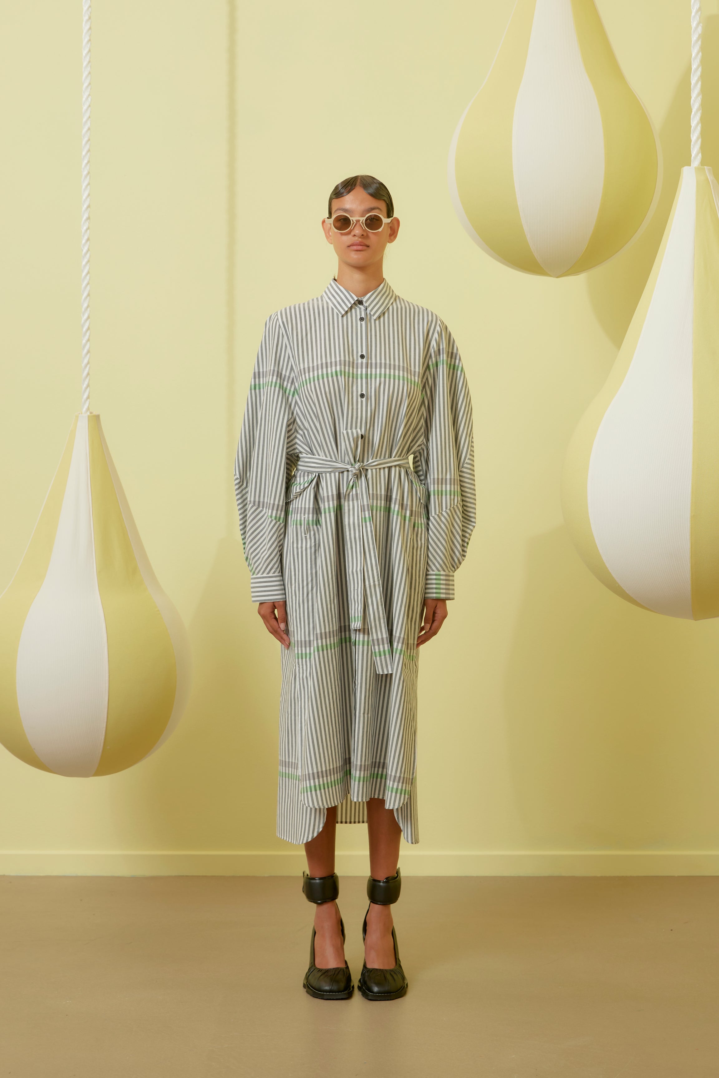 Parcel kjole - sort/hvid